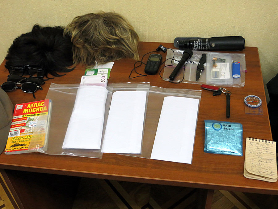 Some of the confiscated belongings of Ryan C. Fogle
