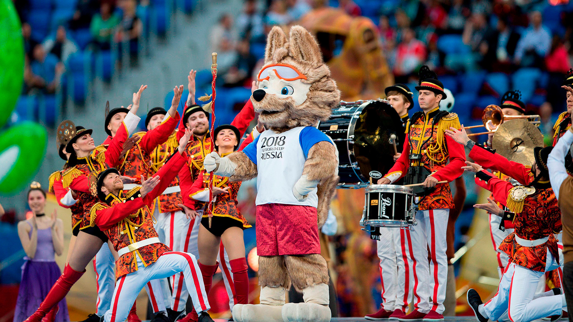 Ceremonia de clausura de la Copa de Confederaciónes 2017 en Rusia.