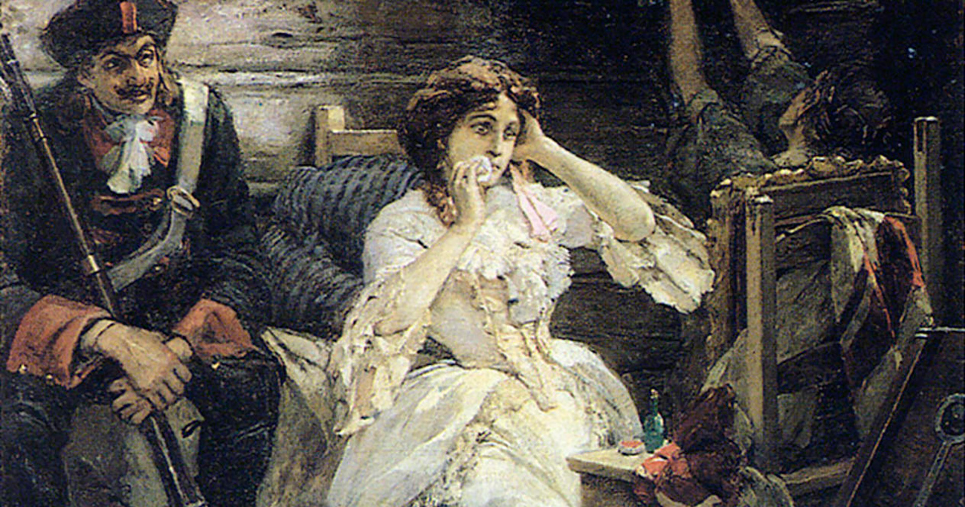 Mary Hamilton antes de su ejecución, obra de Pavel Svedomski.