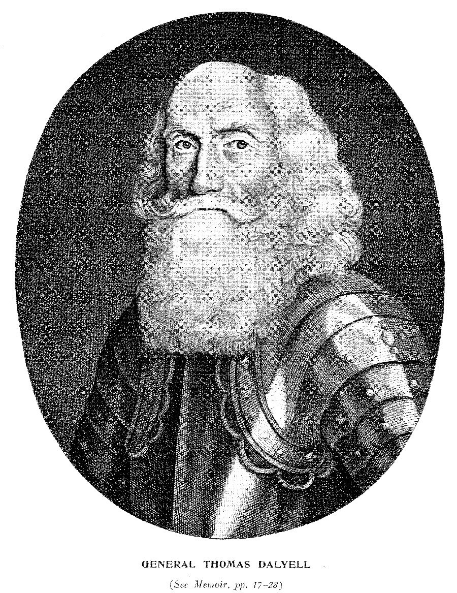 Гравира на генералот Томас Далејл од „Шкотската армија 1661-1688“ на Чарлс Далтон. Објавена во Единбург од страна на Вилјам Браун, 1909.