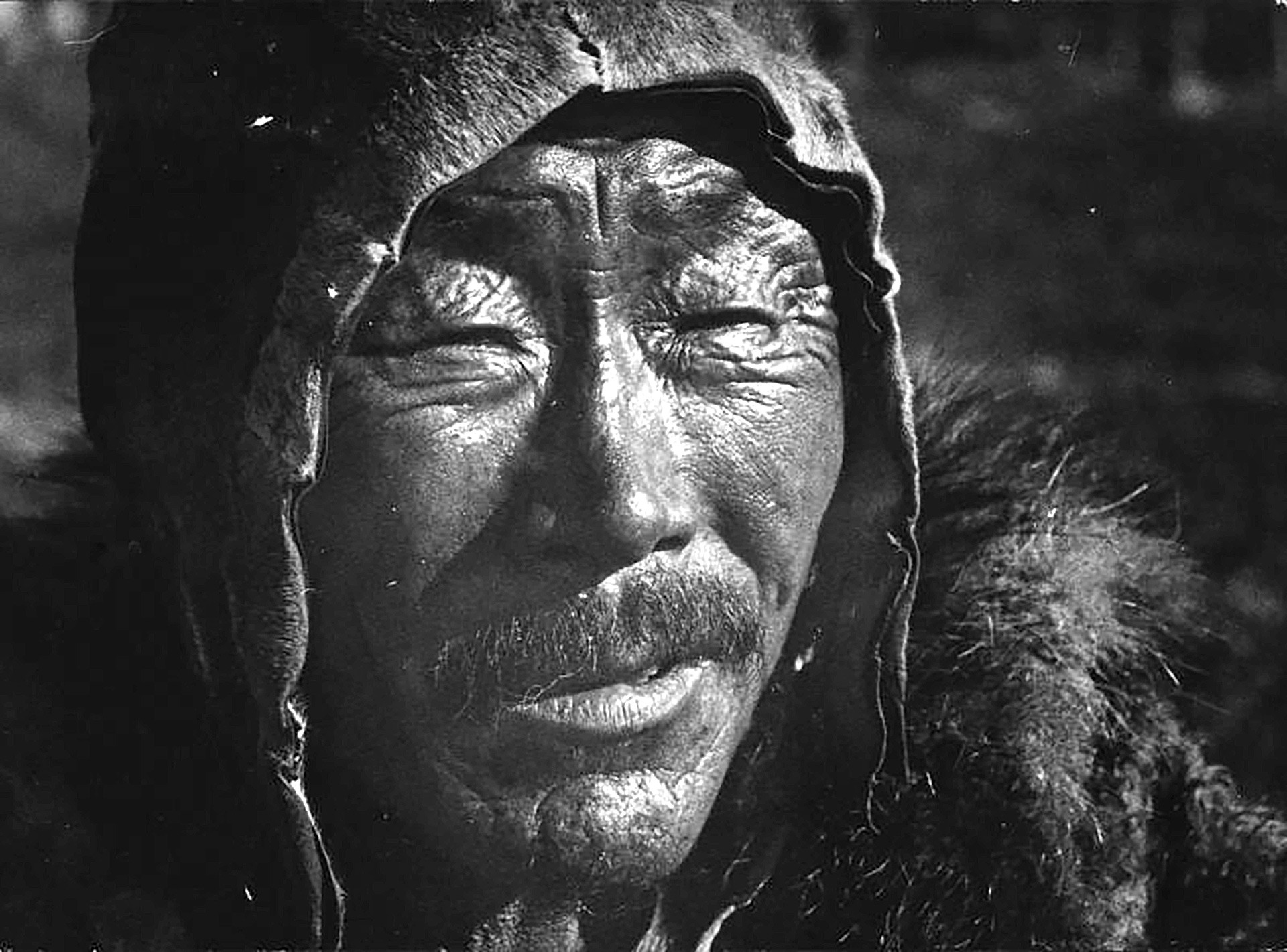 A Chukchi man. Though their traditional life is quite peaceful, they can hunt not only reindeers. 