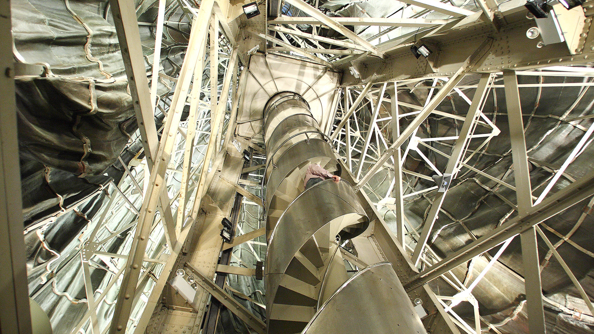 L'escalier à l'intérieur de la Statue de la Liberté