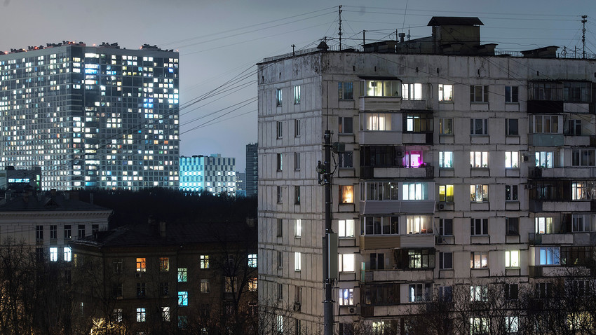 Barrio residencial de Moscú.