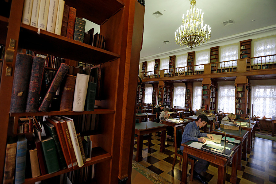 Una delle sale della Biblioteca 