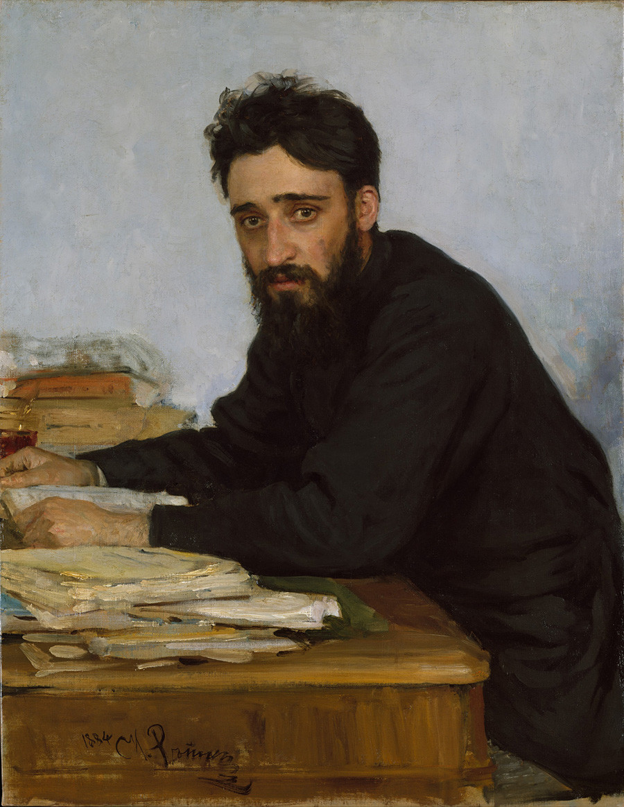 Retrato de Vsevolod Garchin, de Iliá Repin
