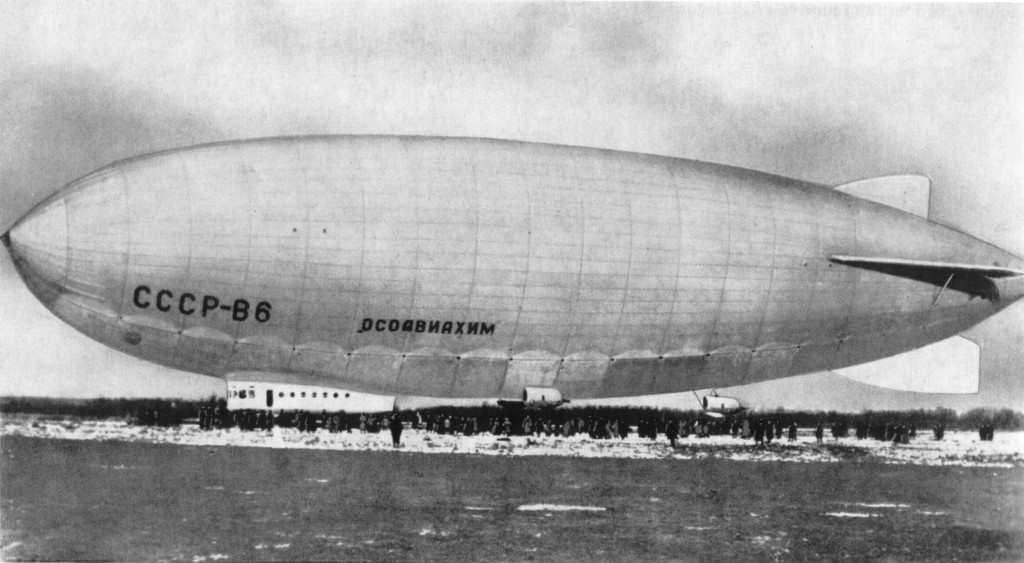 Größtes sowjetisches Luftschiff W-6 