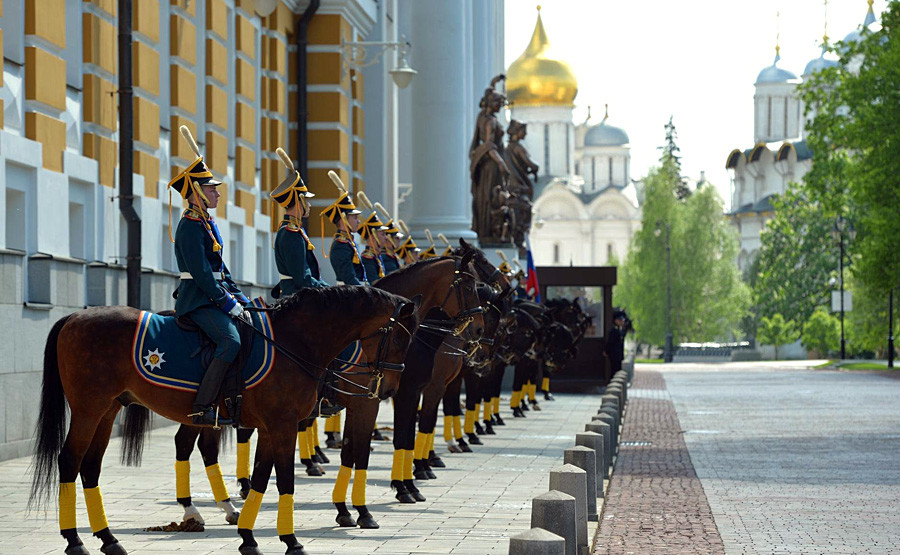 Soldados del Regimiento del Kremlin.