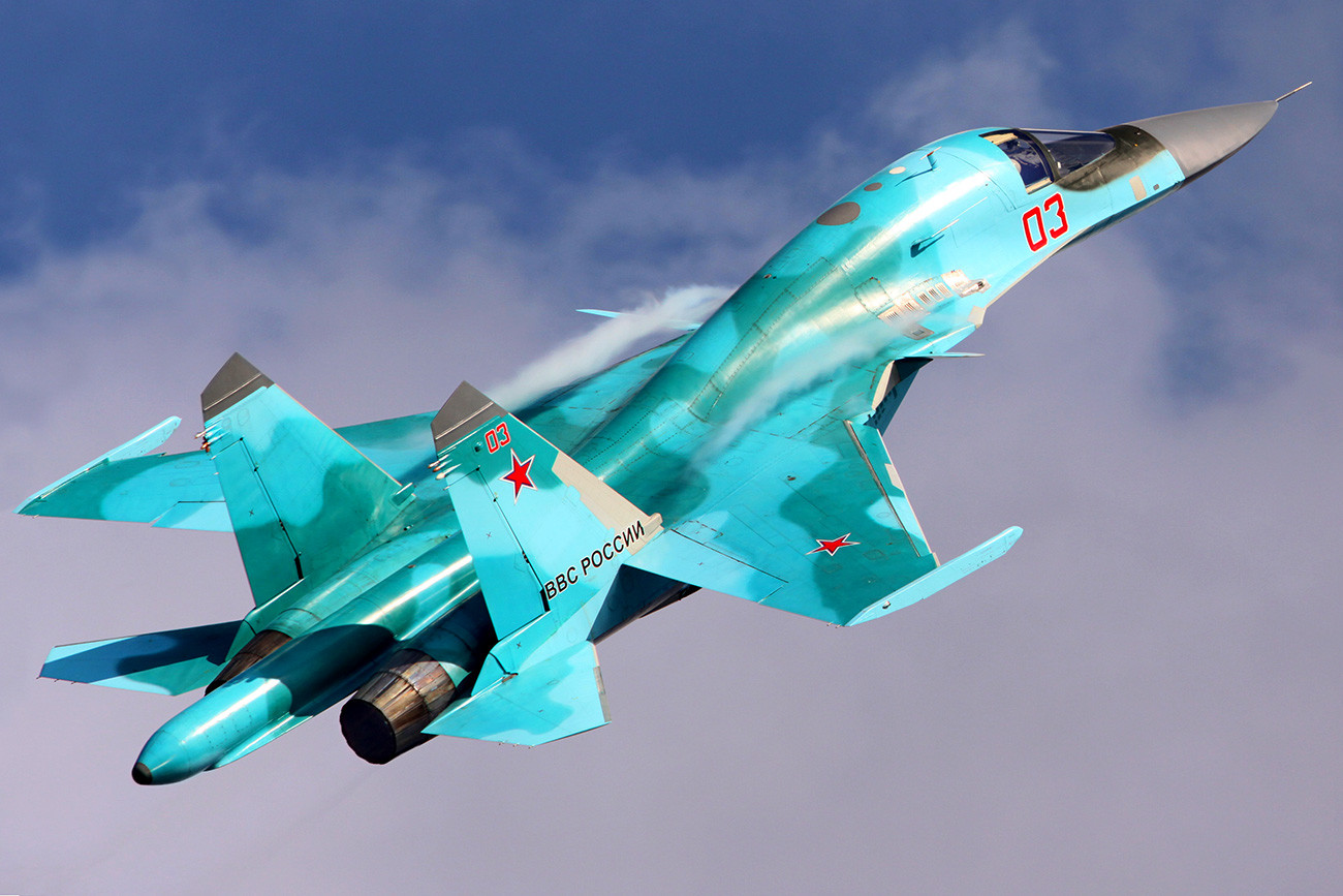 Su-34 de la Fuerza Aerea Rusa.