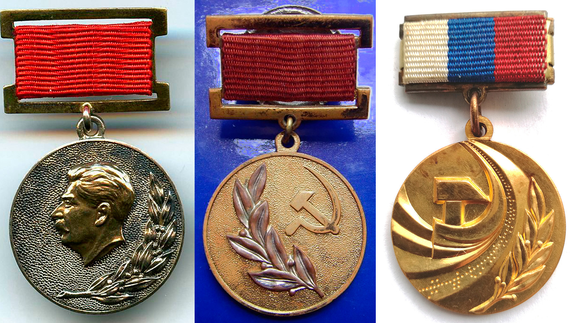 State Prizes' medals from the Stalin's USSR to contemporary Russia