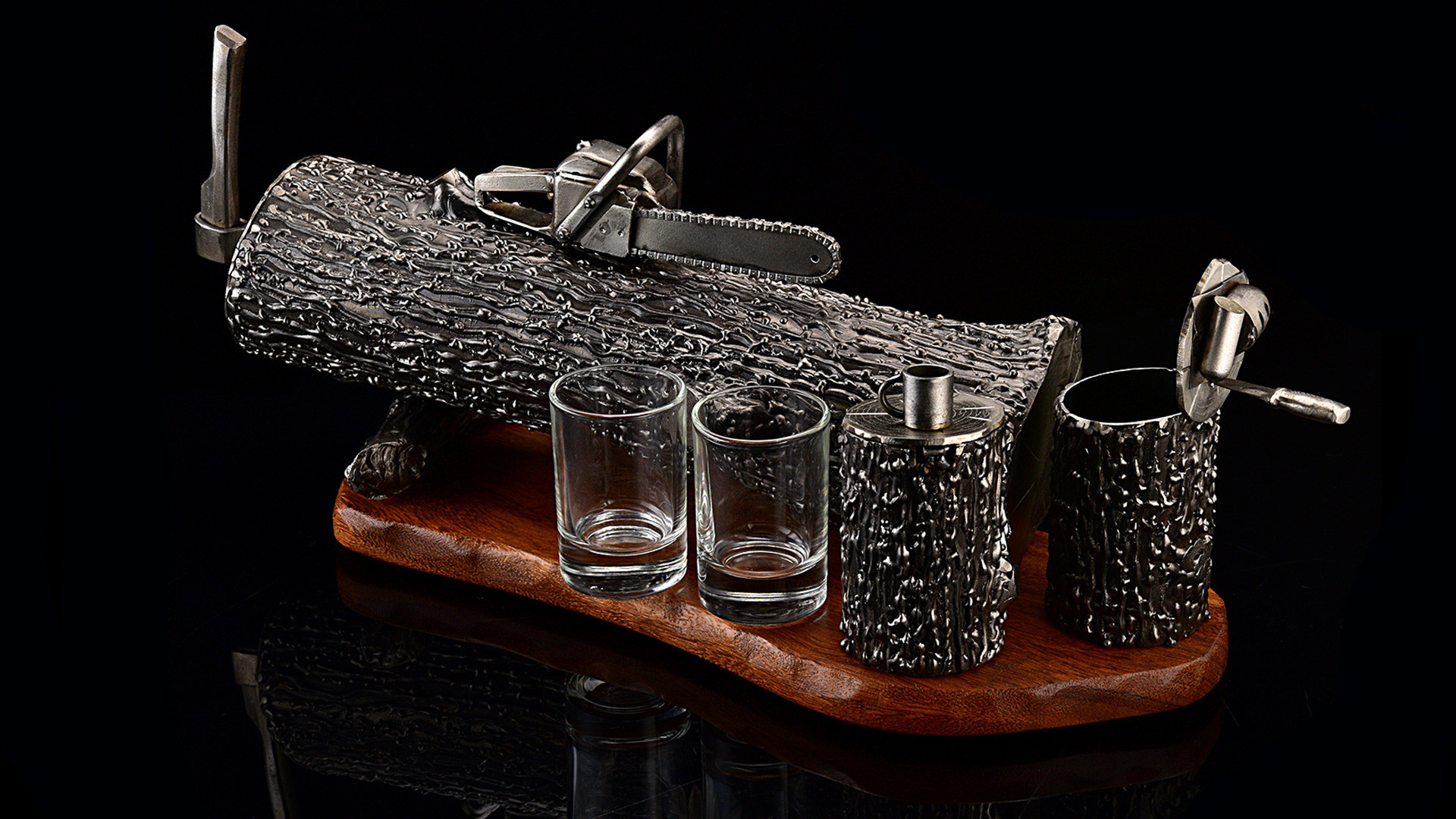 "Lamberjack's rest", a mini-bar made by Nik Faber studio 