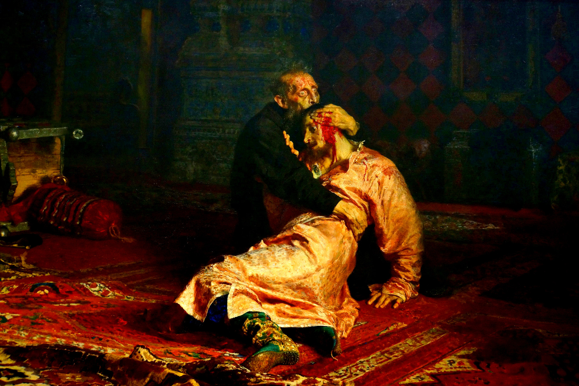 Ilja Repin: Iwan IV. hölt seinen toten Sohn im Arm