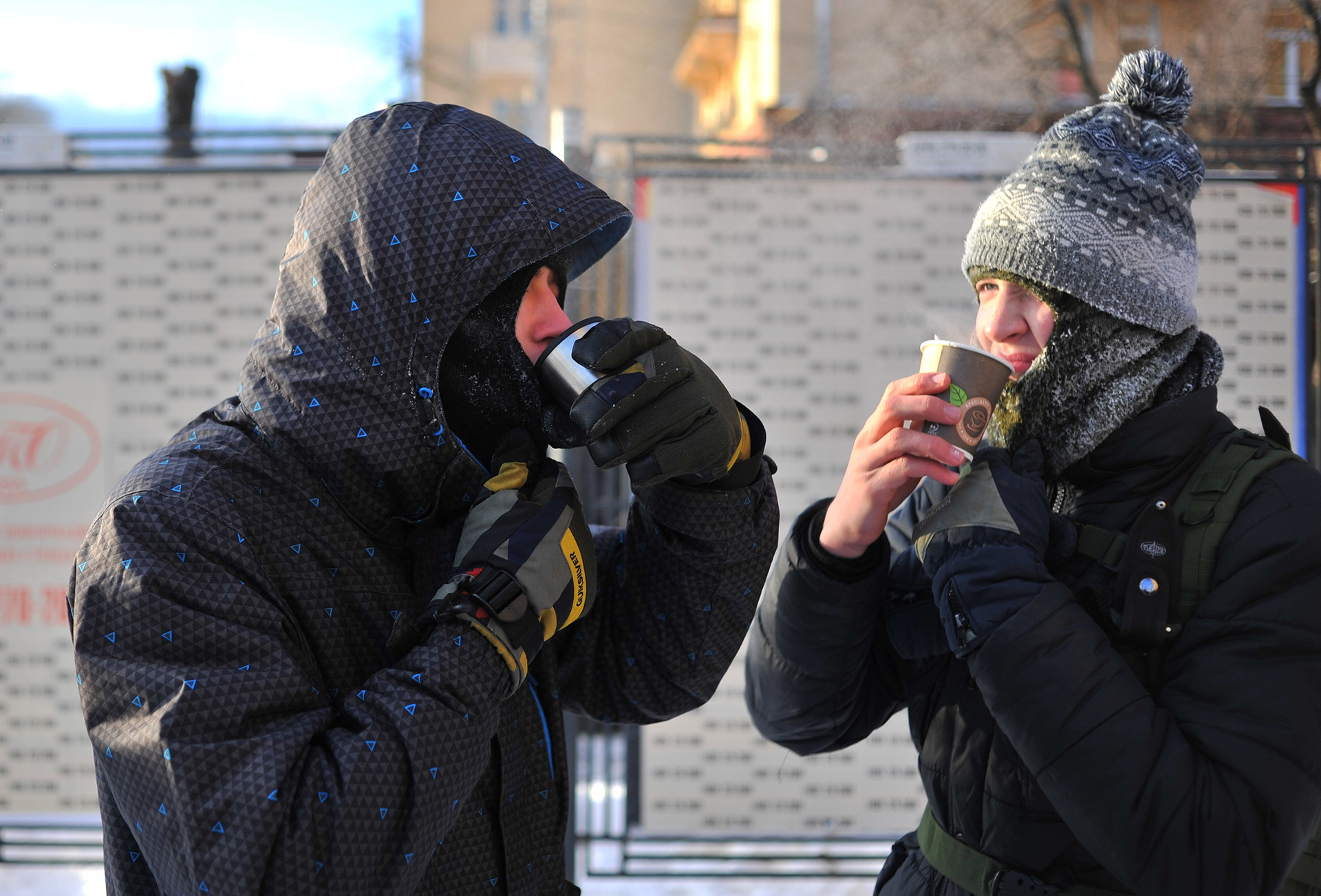 Hot drinks can be a great help during the cold winter.