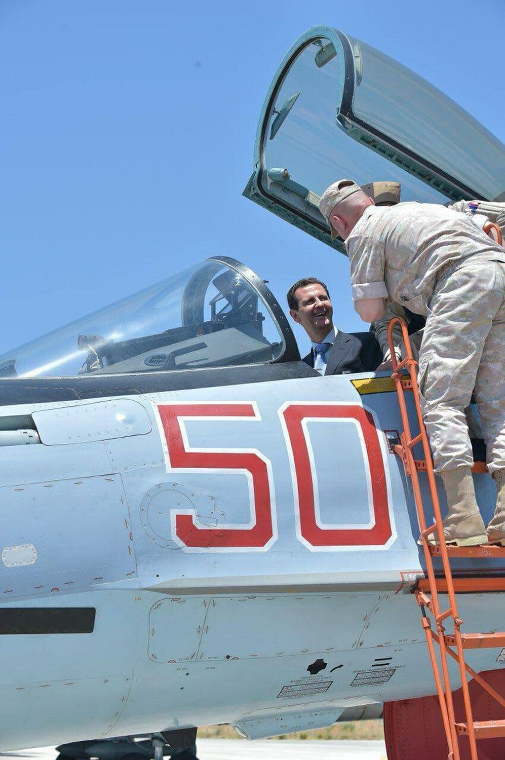 Сиријски председник Башар Асад на ваздухопловној бази Хмејмим