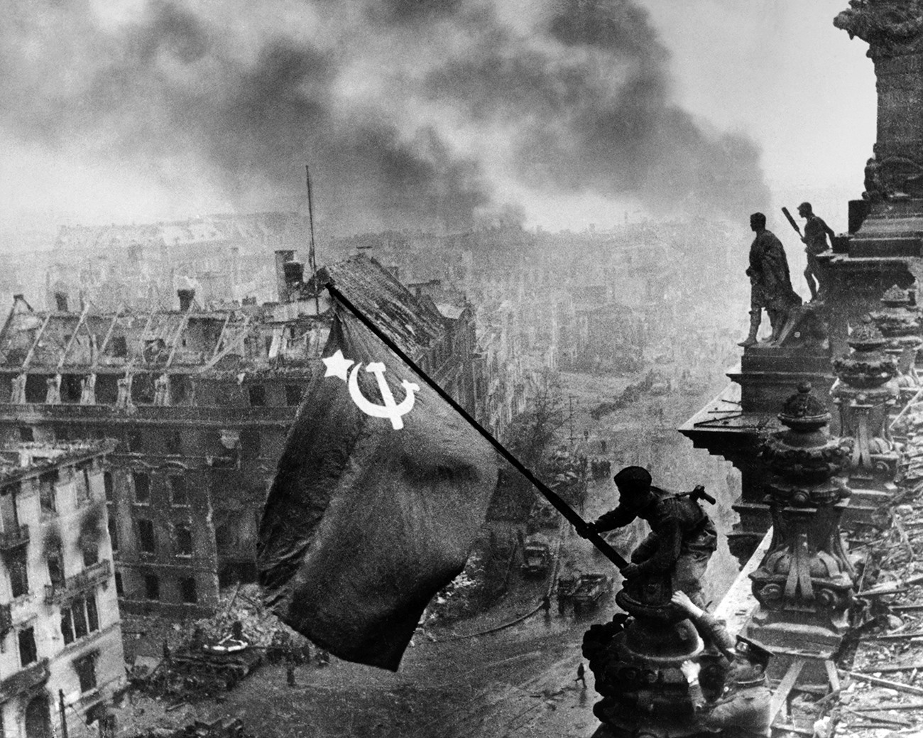  Victory Banner over the Reichstag. Berlin. 1945