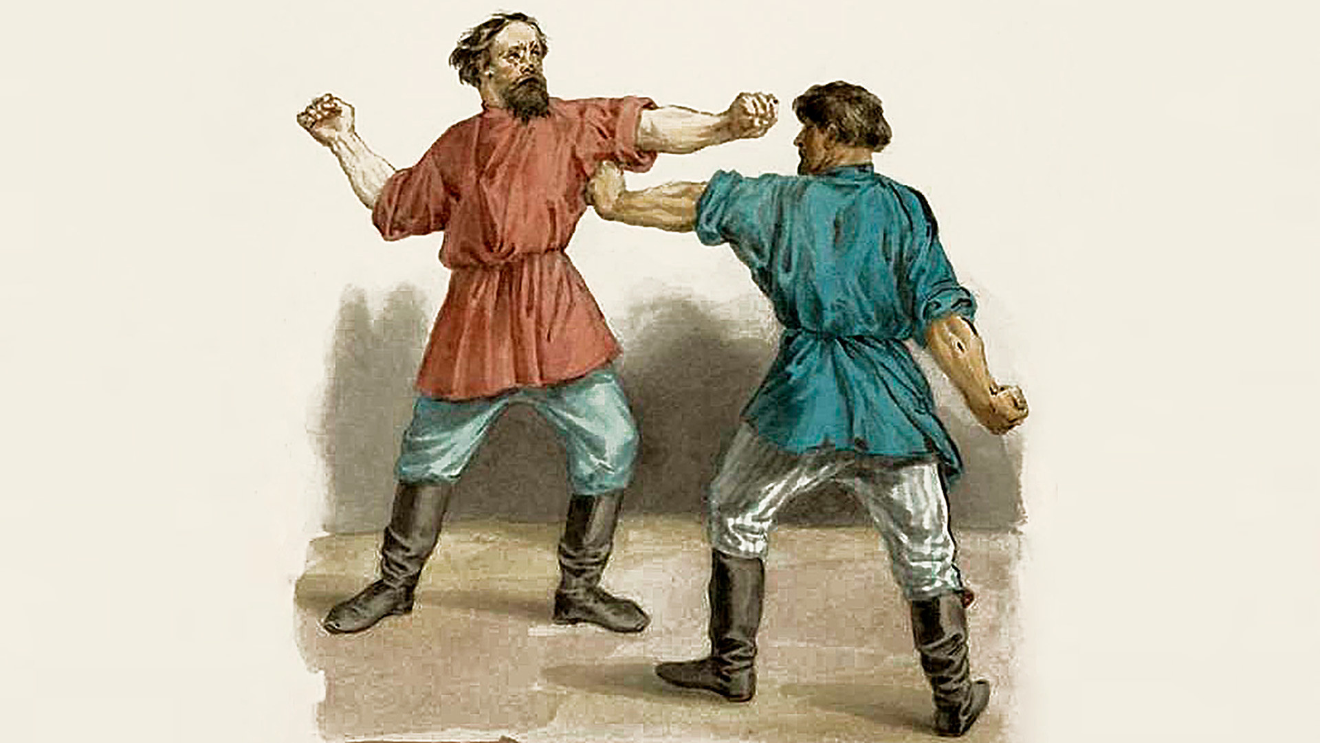 Епизода од борба со тупаници (илустрација од 19 век).