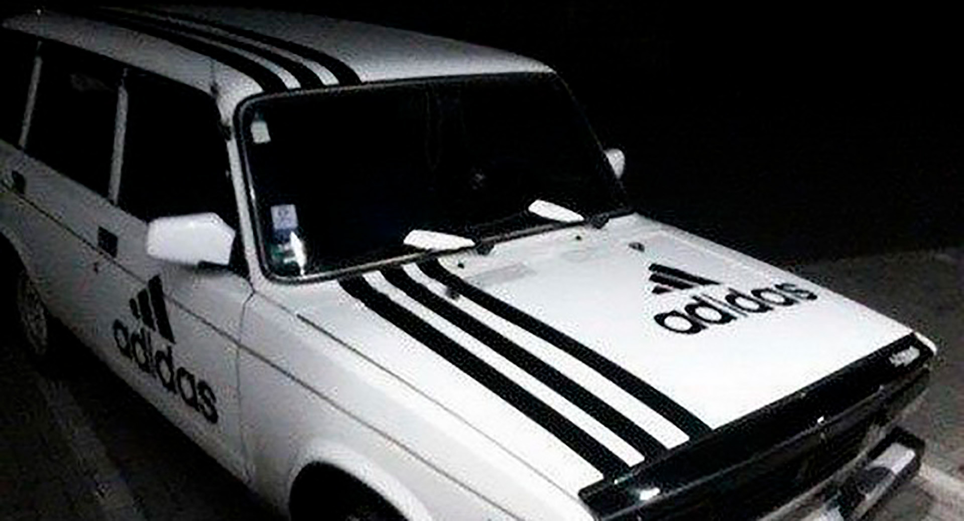In Russia, you can put three stripes on a car...