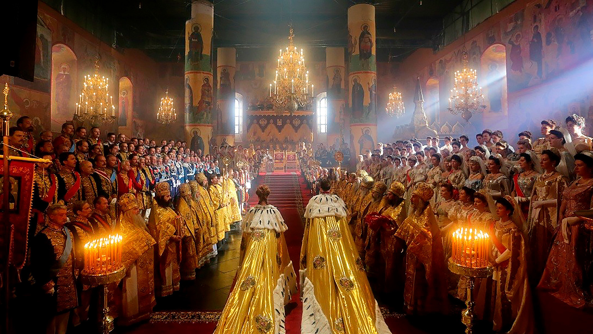 Coronation of Nicholas II in Moscow's Kremlin.
