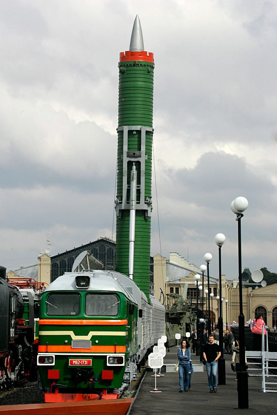 Train-mounted RT-23 intercontinental strategic missile
