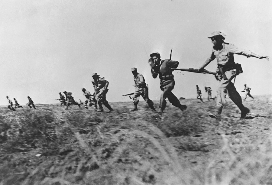 Napad izraelske pješadije na egipatske trupe na području Negeva u Izraelu tijekom Rata za neovisnost.