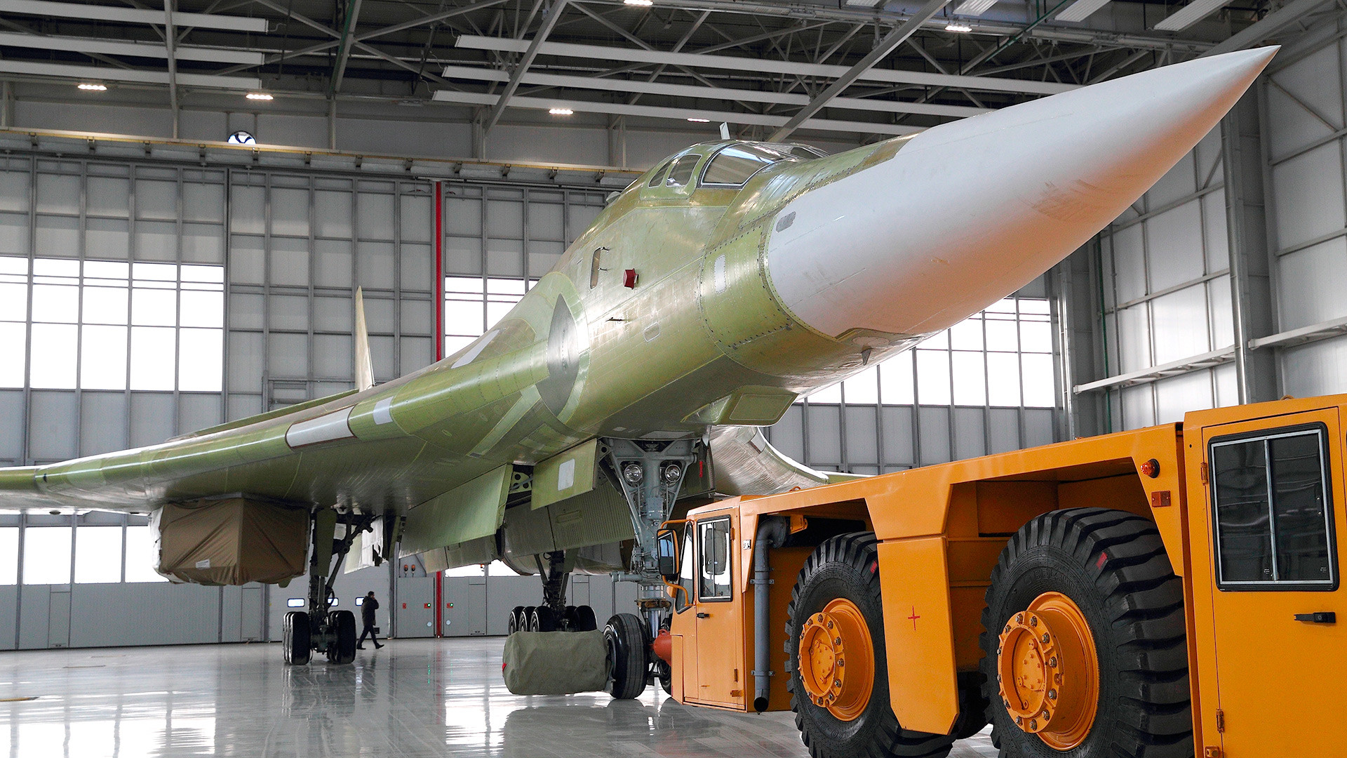 An experimental Tu-160M2 unveiled in Kazan in mid-2017.