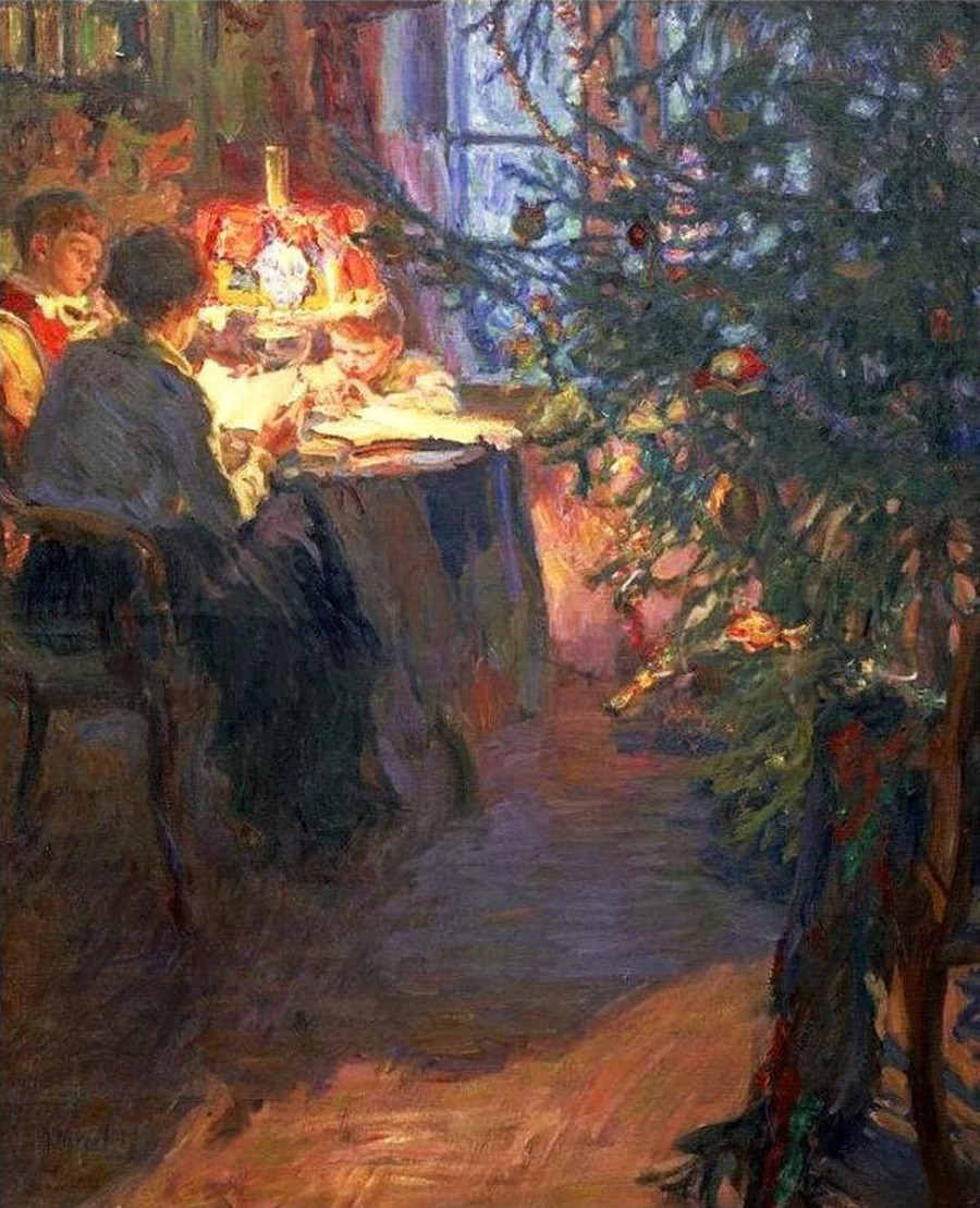 「クリスマスツリー」、アレクサンドル・モラロフ画