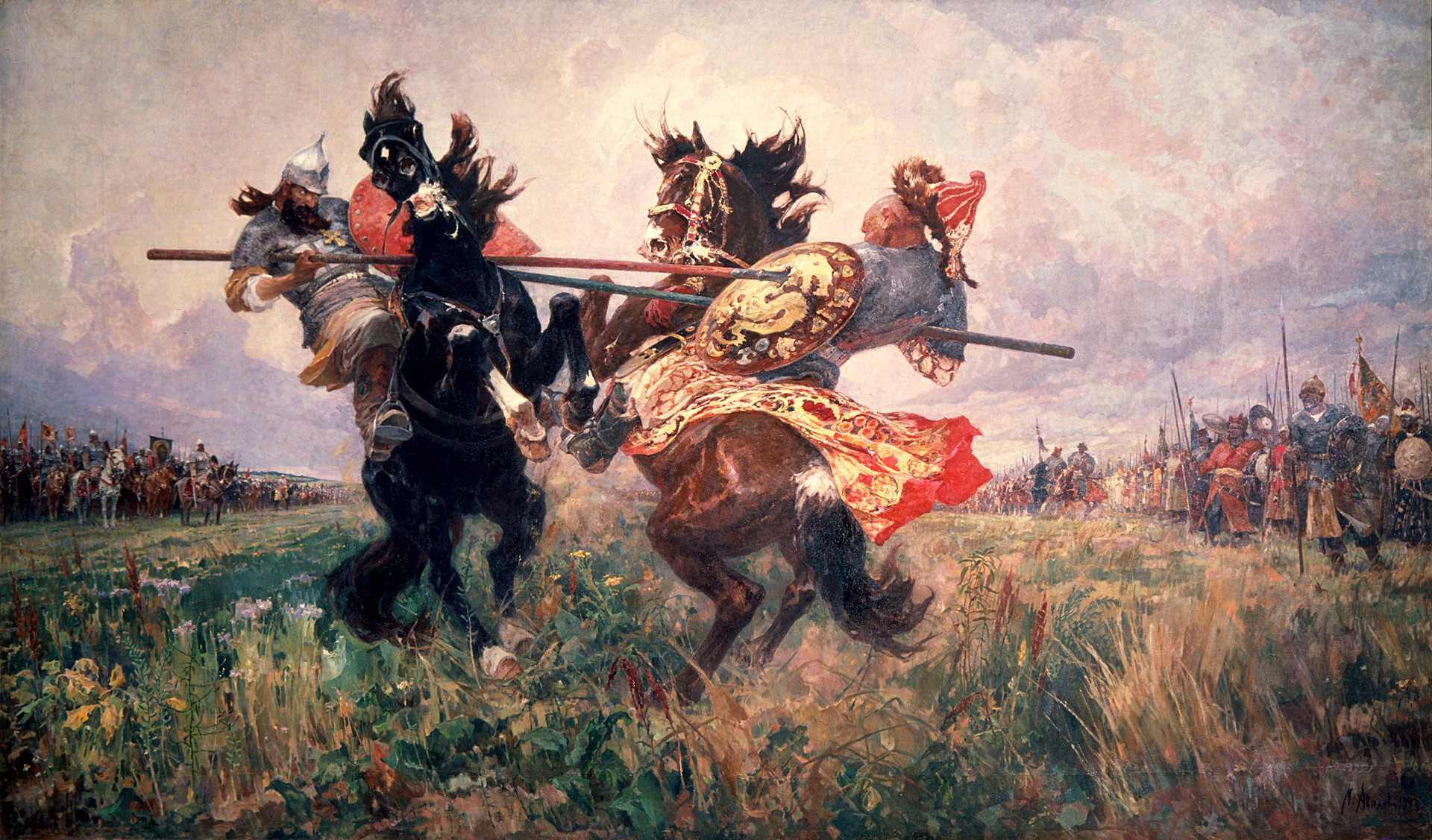 „Куликовска битка“, Михаил Авилов, уље на платну,1943.