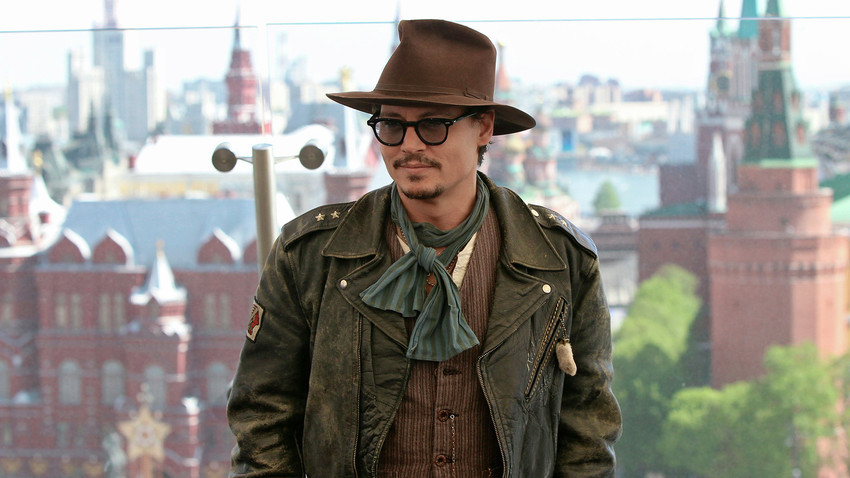 Johnny Depp di Moskow.