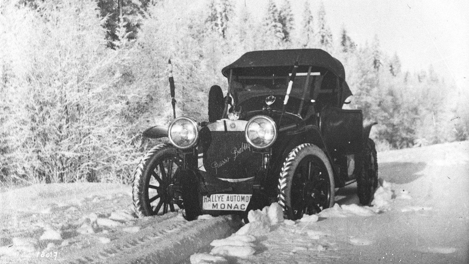 Andrei Nagel's Russo-Balt car at the 1912 rally Monte Carlo. 