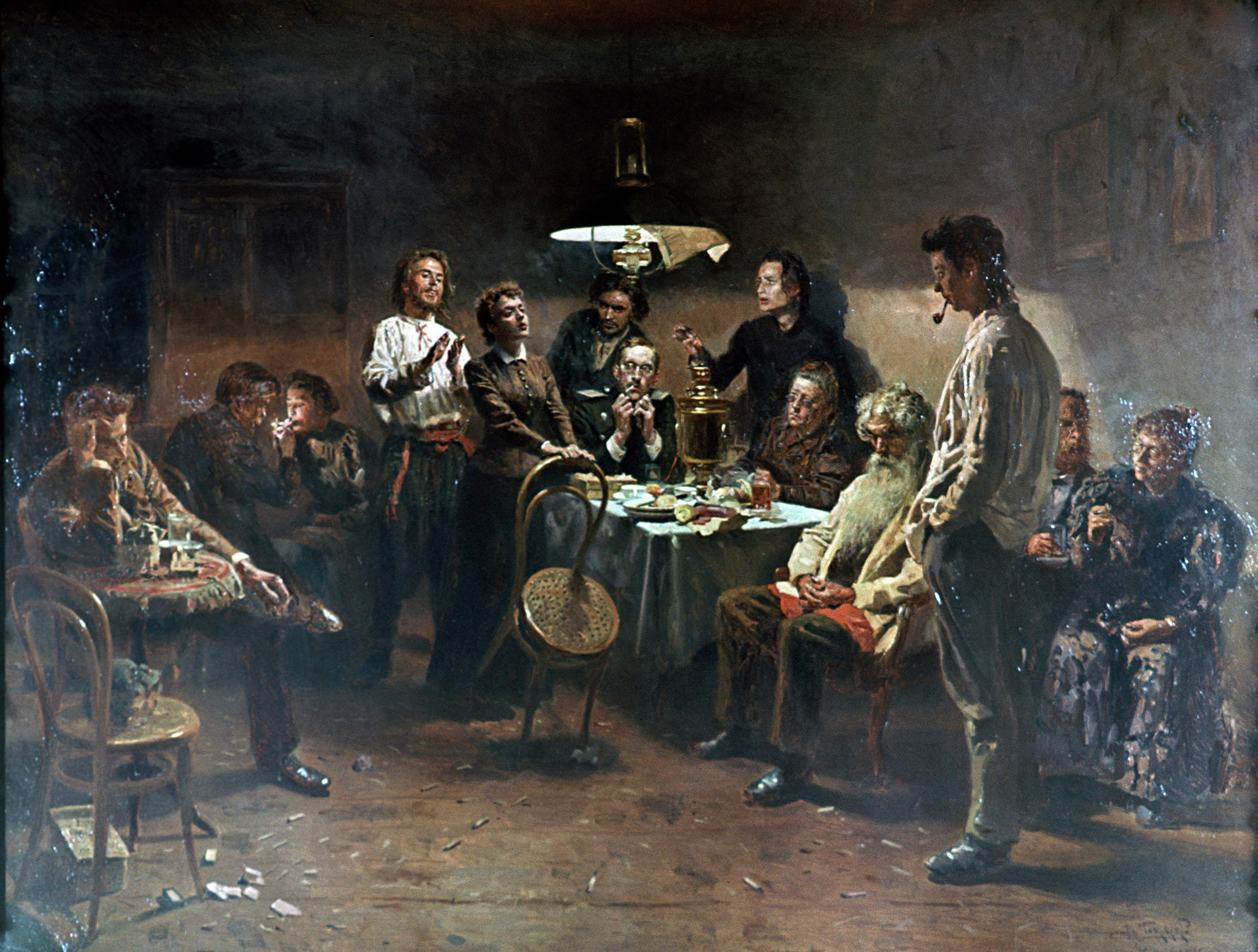 “Masyarakat Malam”, Vladimir Makovsky, 1875