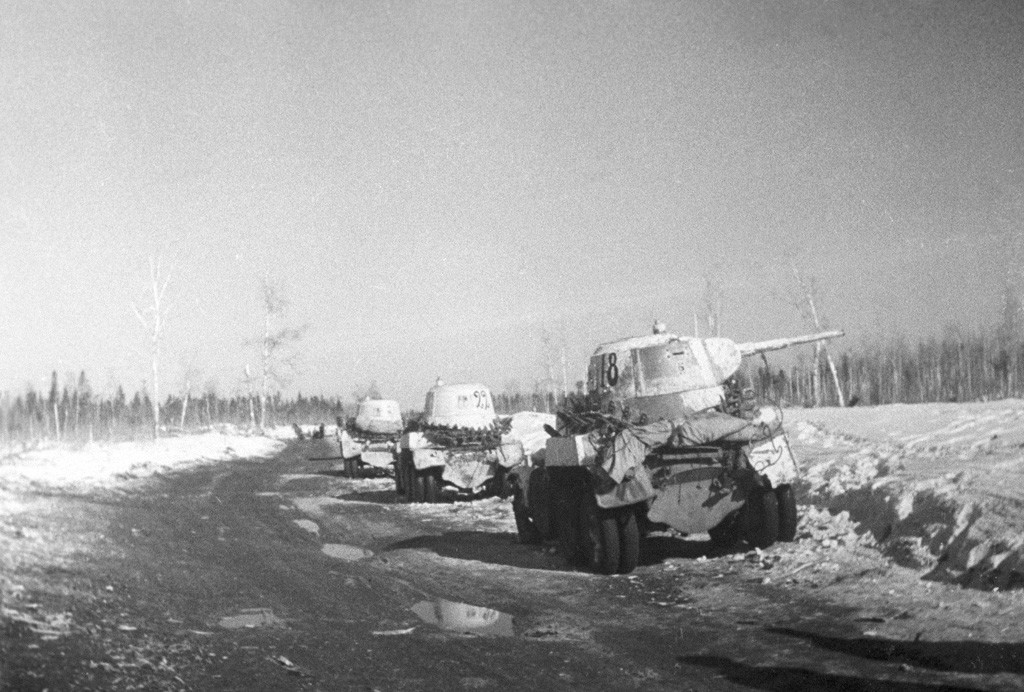 Djelovanja tenkovske brigade Lenjingradskog fronta opremljene oklopnim vozilima BA-10, siječanj 1943. godina