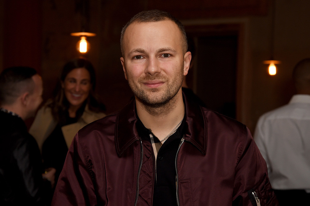 Gosha Rubchinskiy attends the private view of Burberry's 'Here We Are' exhibition, September 2017, London.