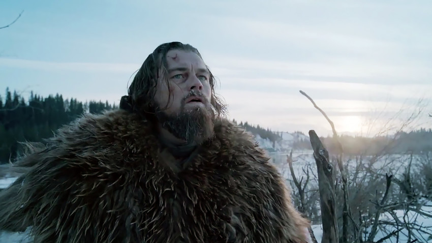 Leonardo DiCaprio in una scena del film "The Revenant"