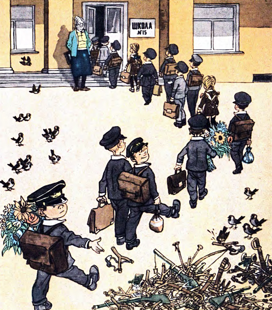 17 cartoons satirizing the everyday life and habits of Soviet people ...