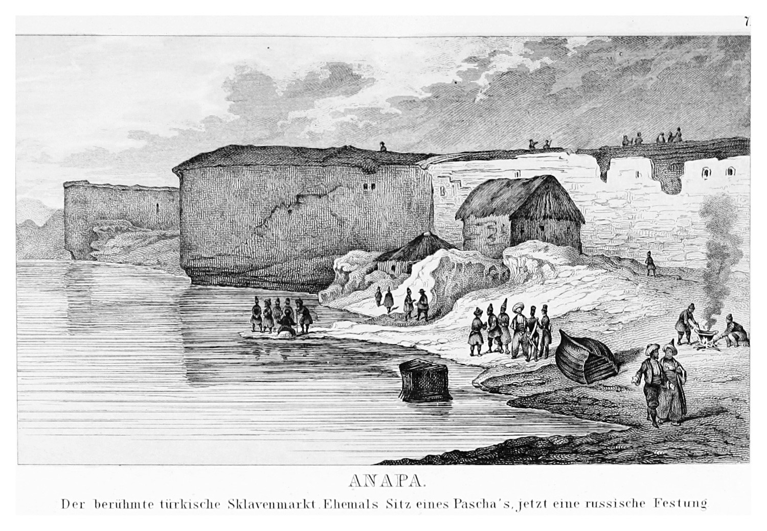 The Turkish fortress Anapa was known as a huge slave market