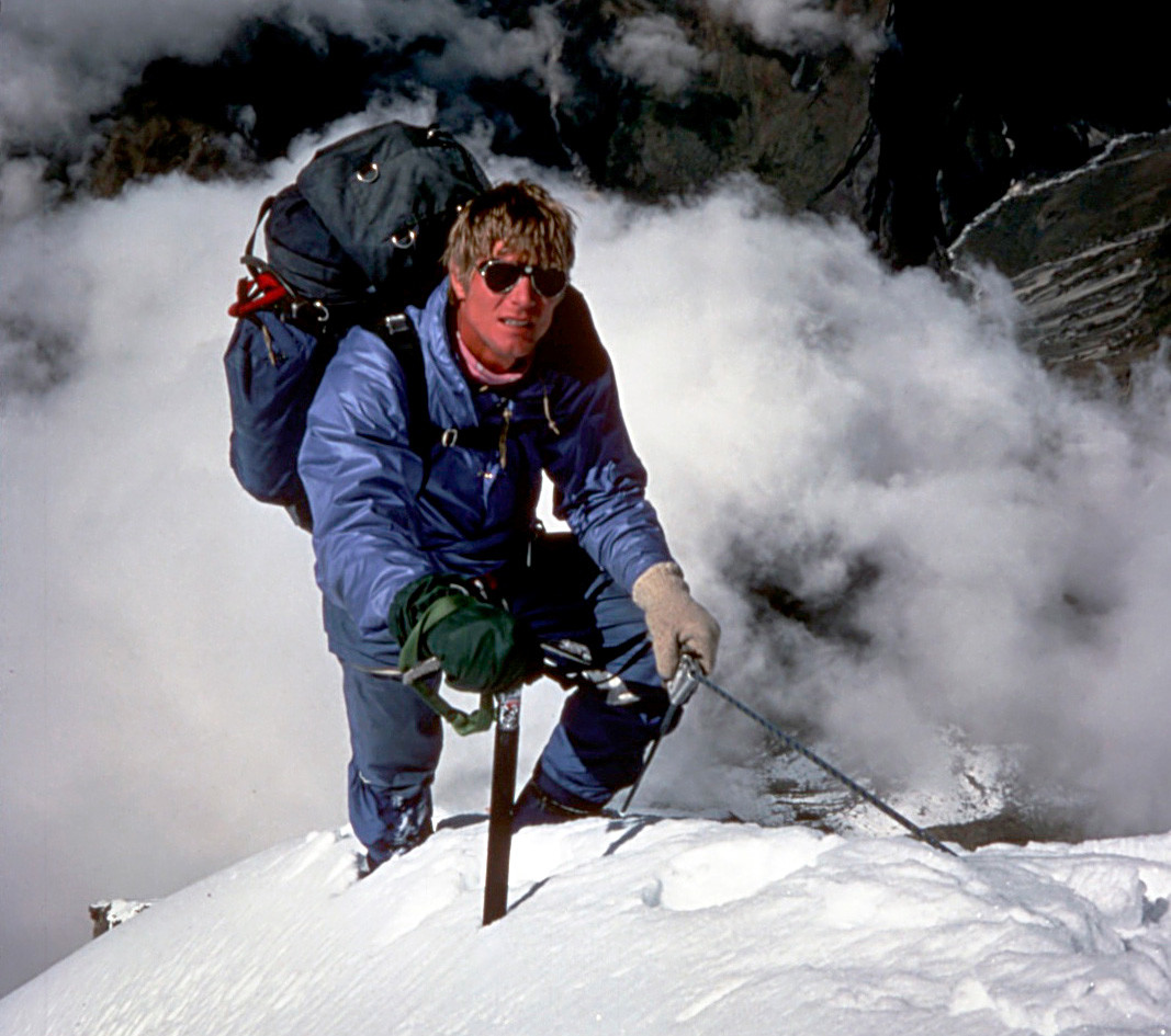 Scott Fischer on the Annapurna Fang (Varaha Shikhar) in 1984