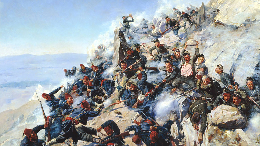 Битка на превоју Шипка, руско-турски рат (1877-1878).