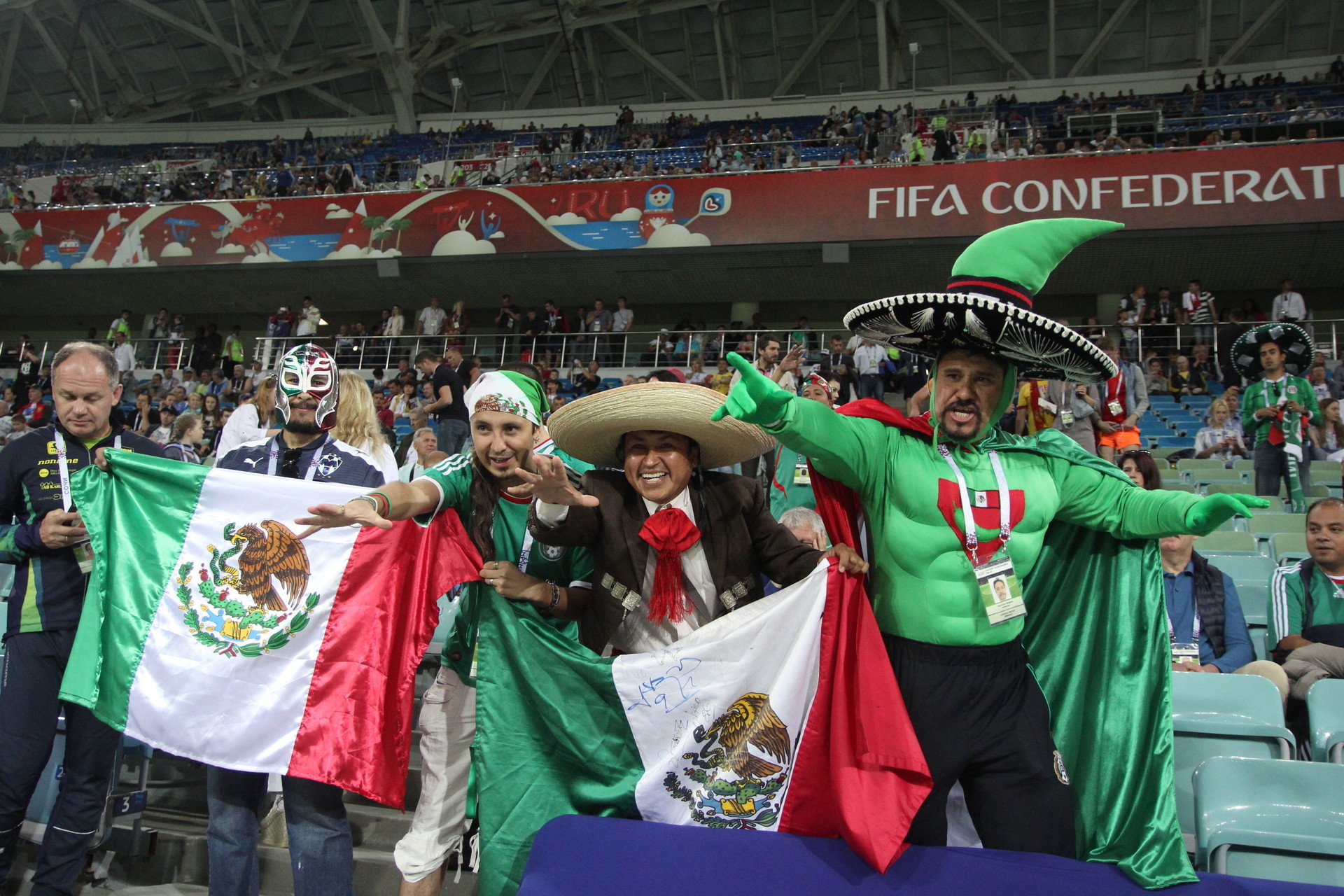 Torcedores mexicanos na Copa das Confederações 2017