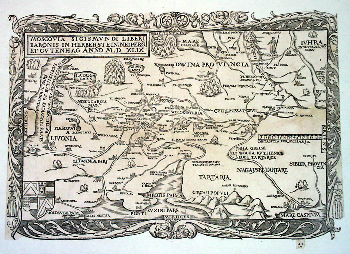 Herbersteinov zemljevid Moskovije, 1549.