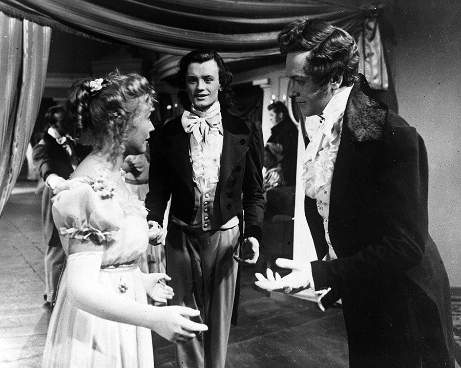 A scene from the film-opera Eugene Onegin (Lenfilm, 1958).