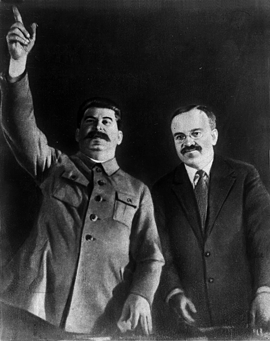 Stalin and Molotov attend the opening ceremony of Moscow Underground. 1935. Moscow. USSR.