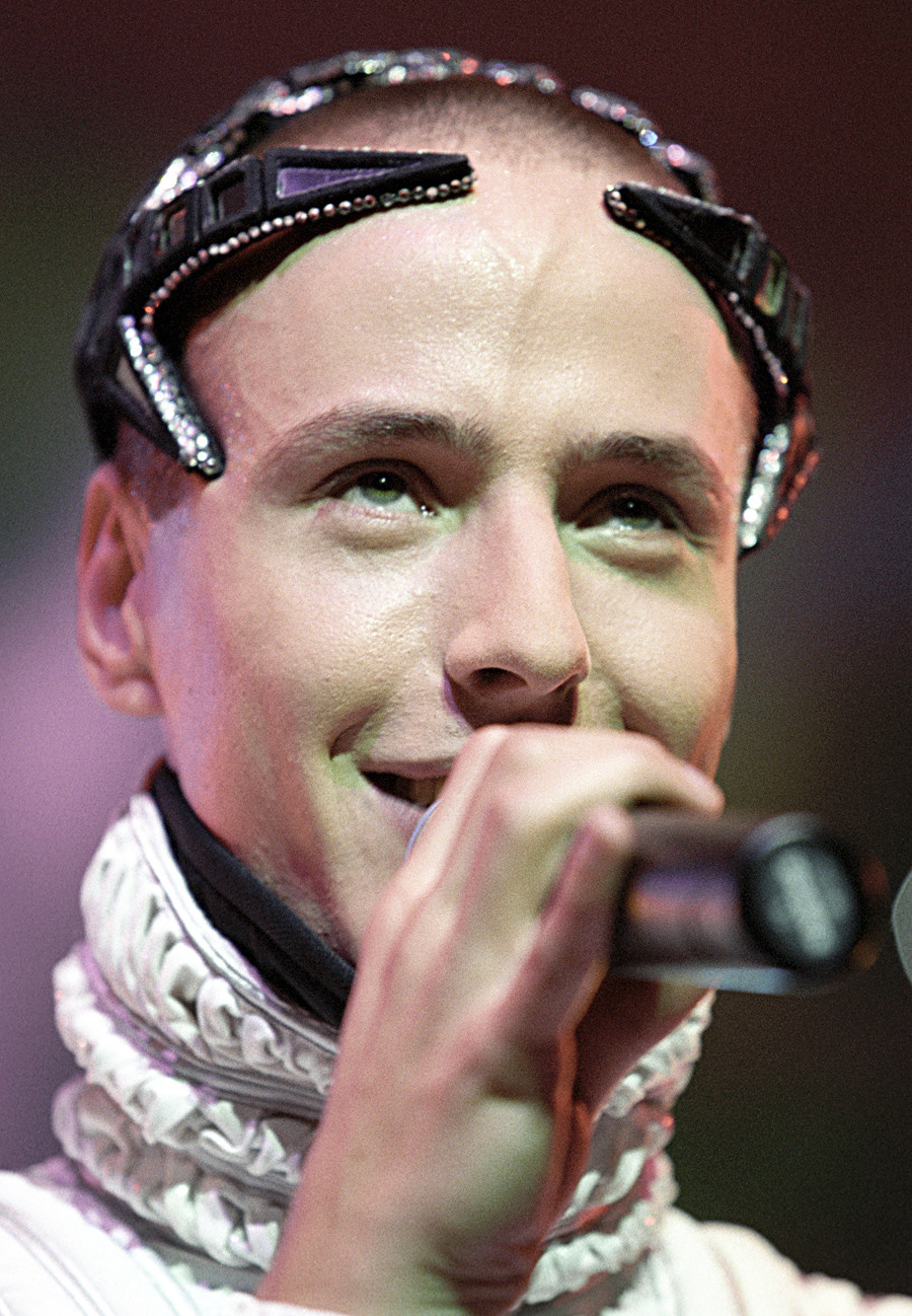 Russian singer Vitas on the shooting of New Year show 