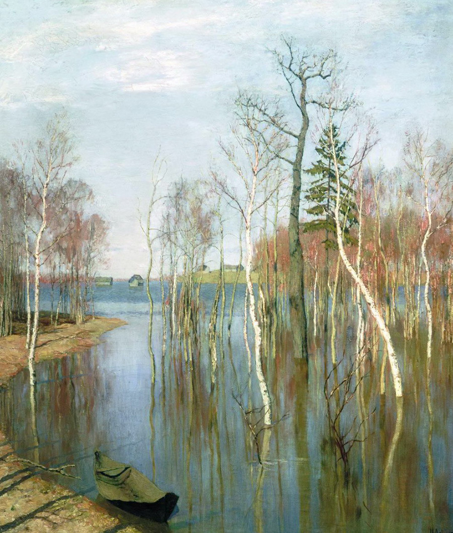 Spring. High Water, 1897, Isaac Levitan