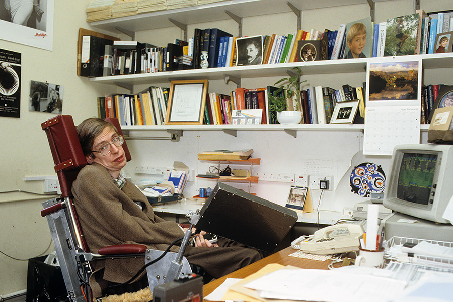 Stephen Hawking, 1989.