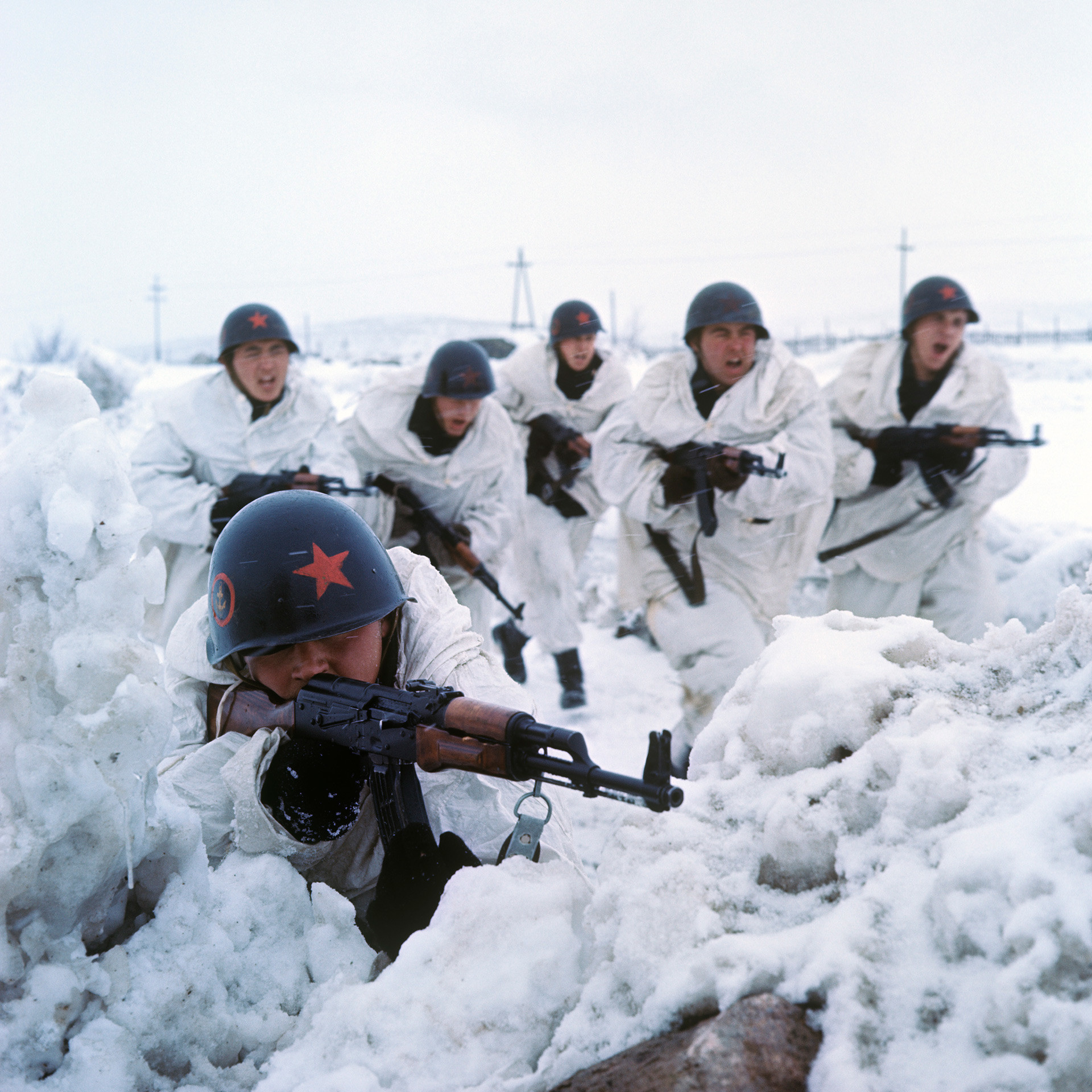 Солдаты морской пехоты СССР