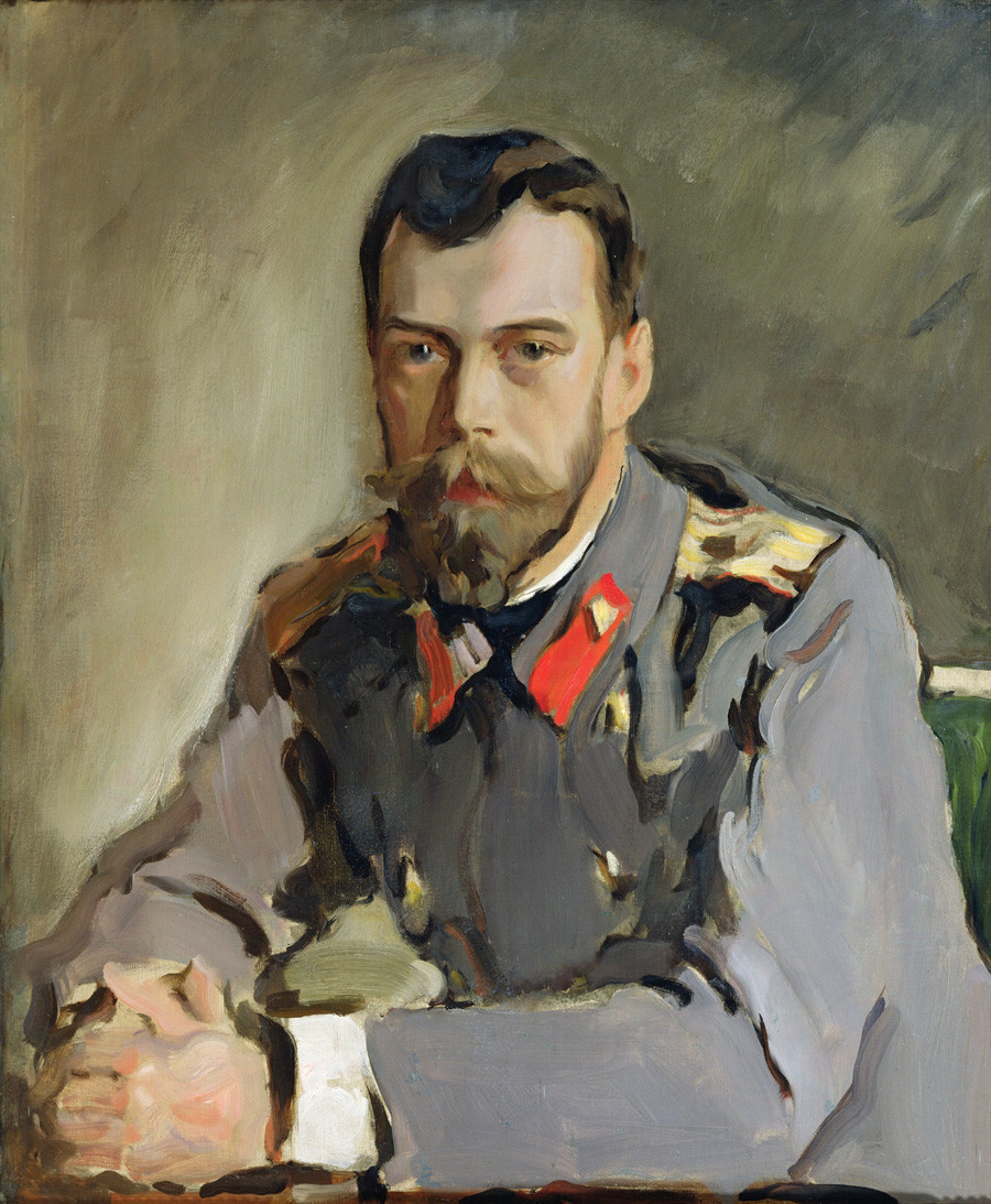 ‘Retrato de Nicolau 2º’, de Valentin Serov

