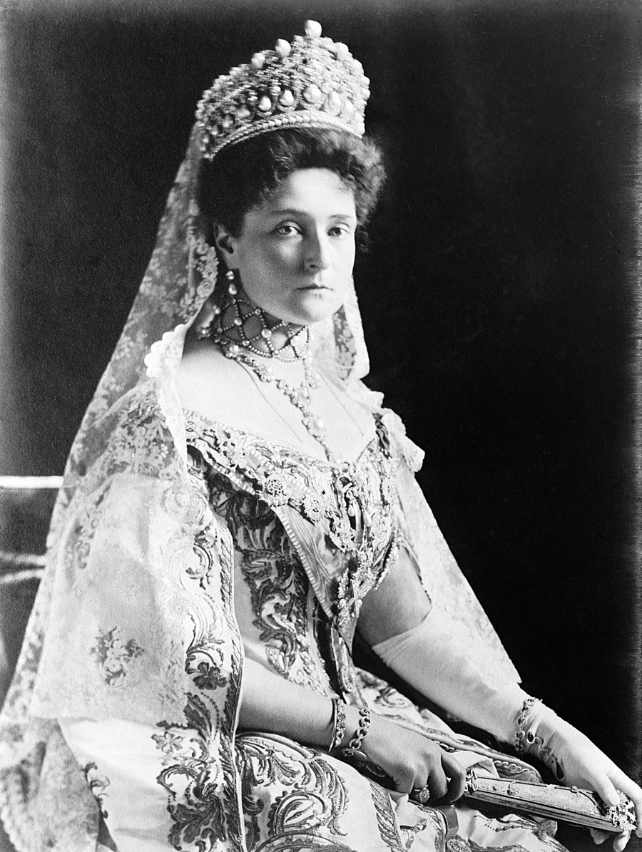 A imperatriz Aleksandra Fiodorovna. 