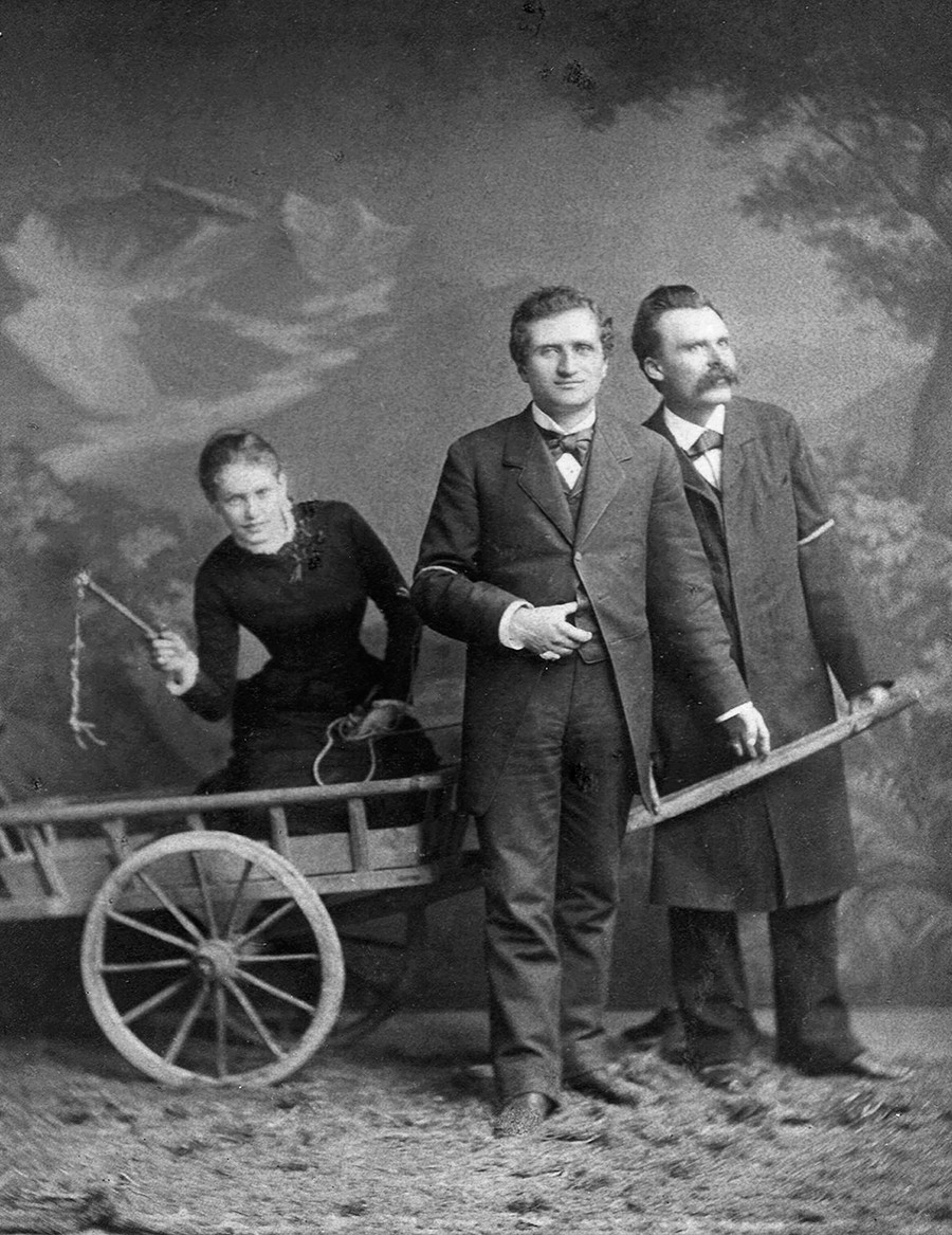 Лу Андреас-Саломе, Пол Ре и Фридрих Ницше, 1882 г.