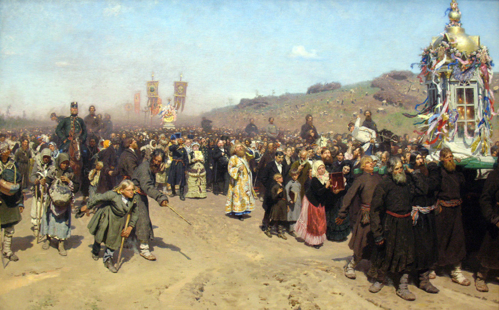 『クルスク県（ロシア語版）の復活大祭の十字行』（1880年～1883年）