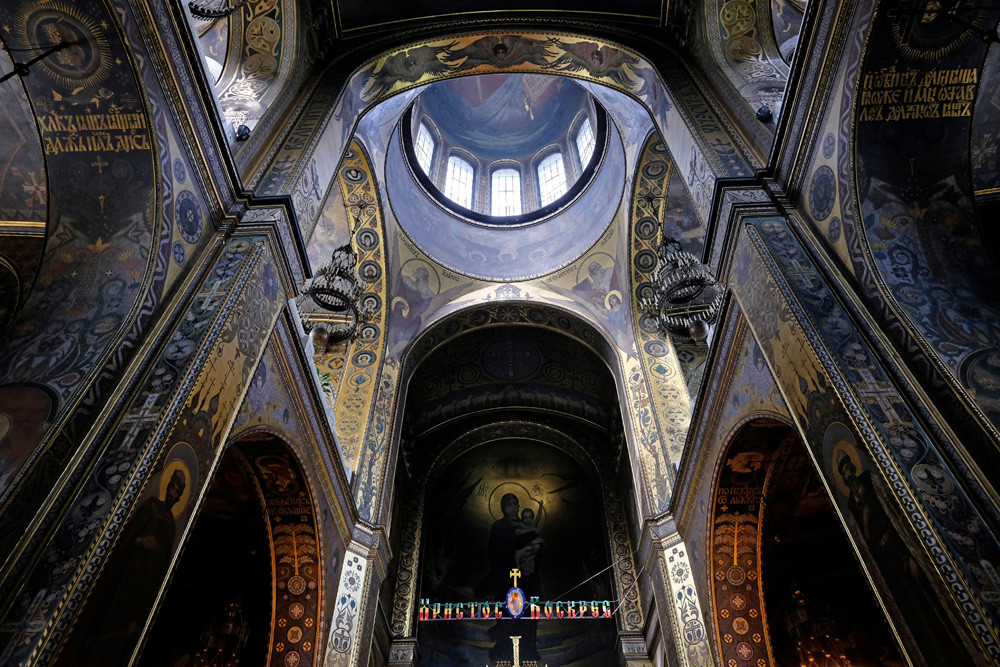 キエフの聖ウラジーミル大聖堂のフレスコ画