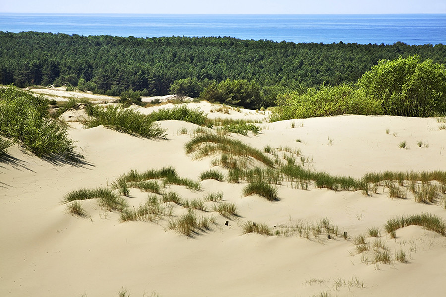 The Curonian Spit, home to Europe's highest sand dunes